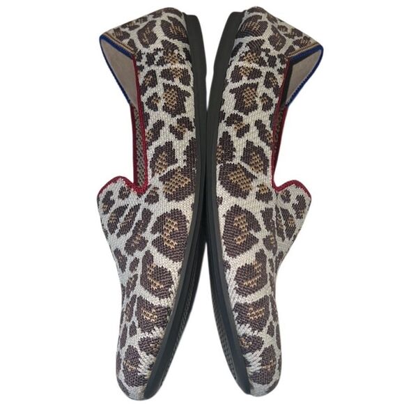Rothy'sBrown Animal Pring Round Toe Slip On Flats Size 7 - Picture 3 of 7